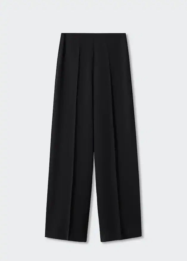 High-waist palazzo trousers