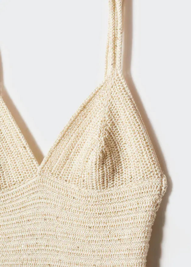 Knitted dress with sequin detail