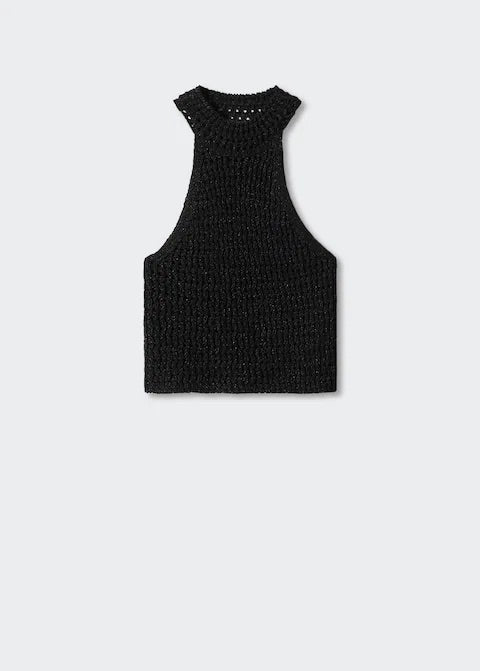 Lurex halter neck top