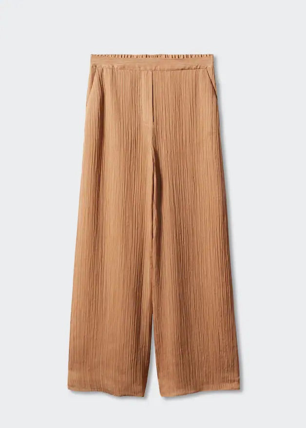Pleated wideleg trousers