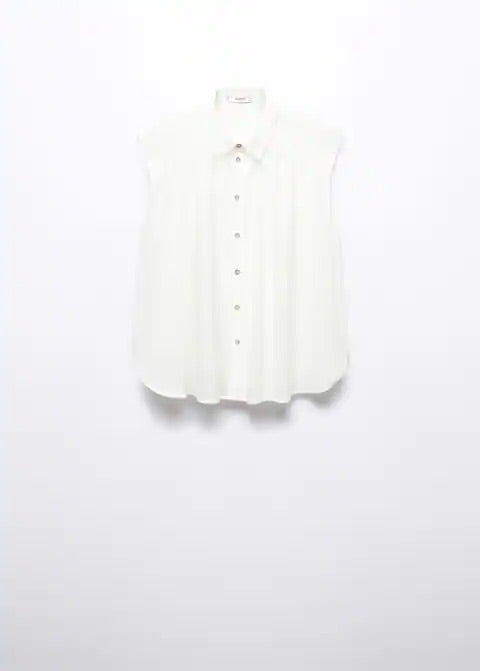 Sleeveless button down shirt