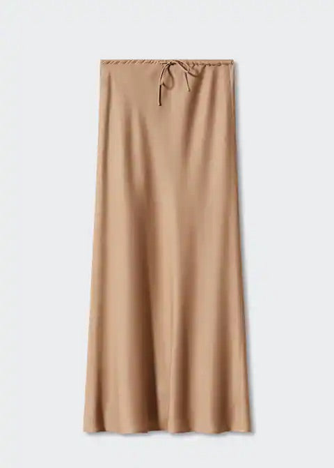 Tie long skirt