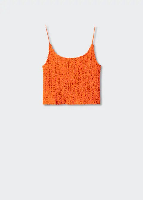 Textured crop top