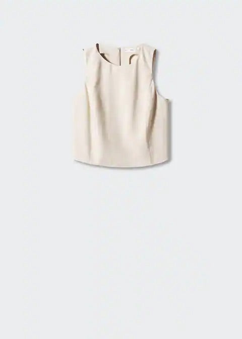 Crop top with wide straps