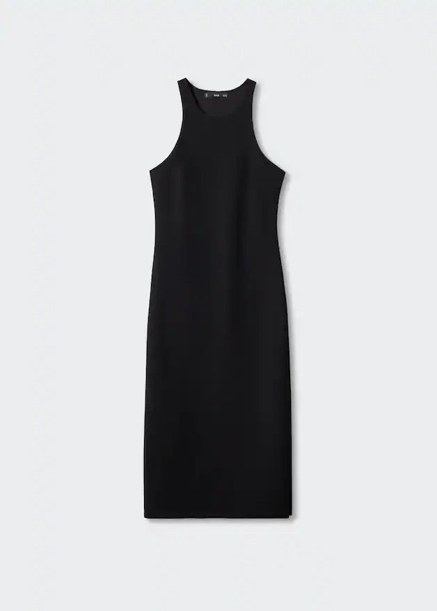 Midi-dress with slit