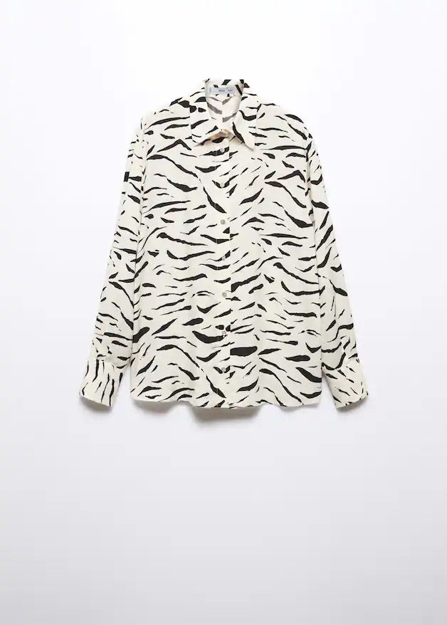 Printed flowy shirt