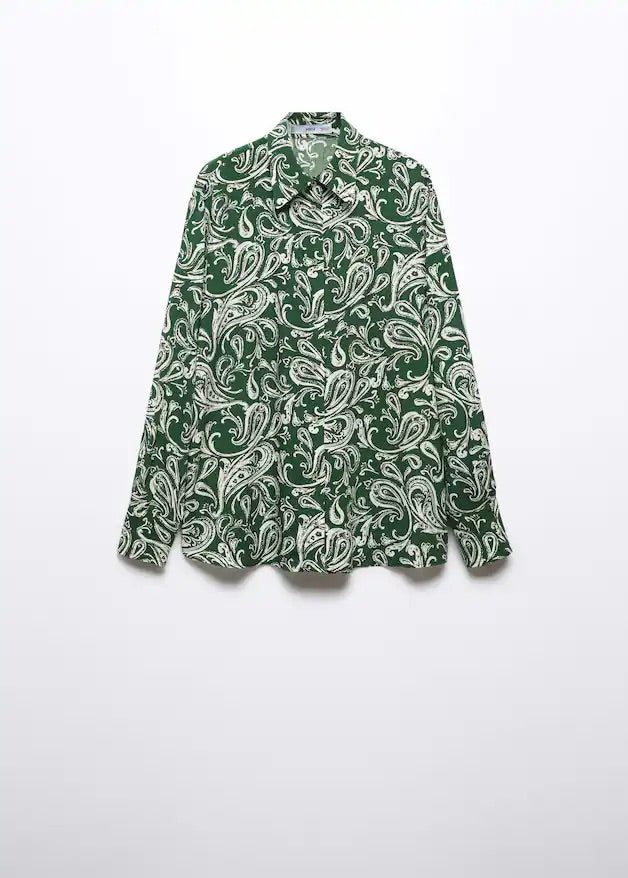 Printed flowy shirt