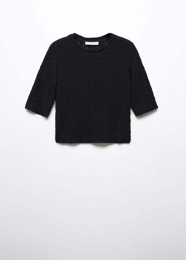 Textured T-shirt