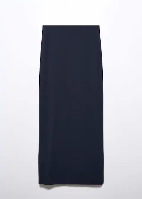 Knitted cotton skirt