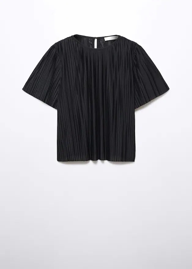 Oversize pleated t-shirt