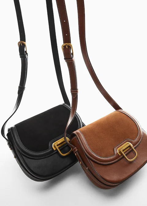 Adjustable shoulder strap buckle bag