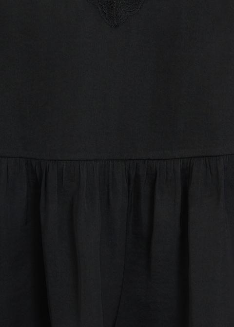 Lace appliqué top