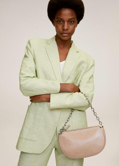 Chain baguette bag