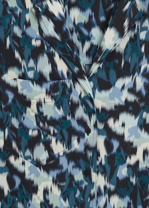 Printed flowy shirt