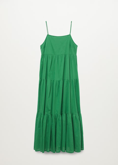 Frill cotton dress