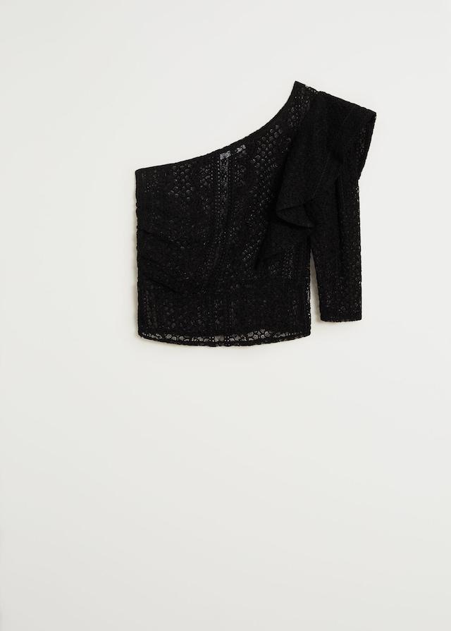 Lace detail top