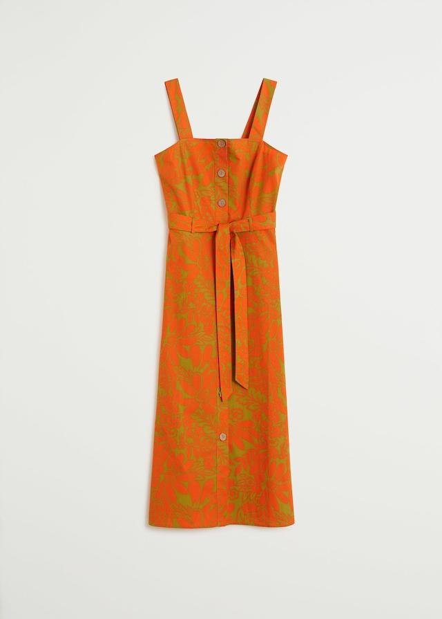 Tropical print dress