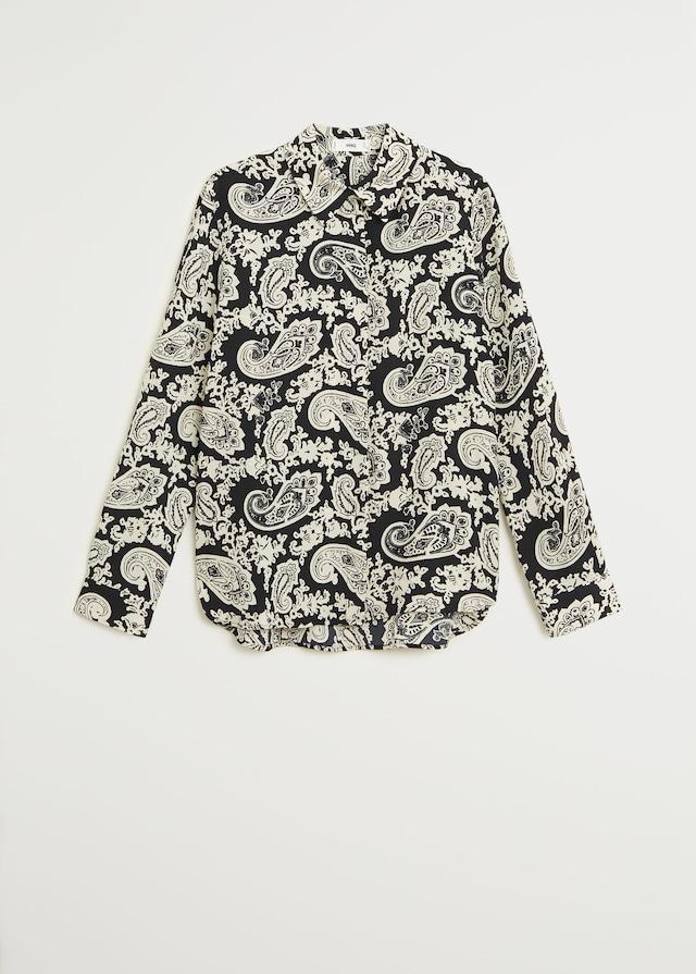 Printed flowy shirt