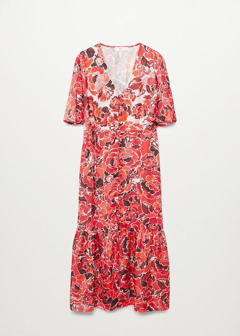 Flowy printed dress