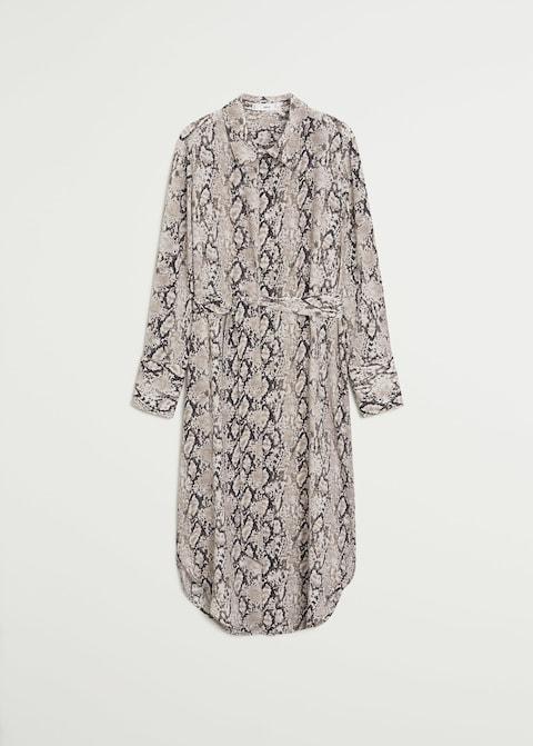 Bow shirt dress