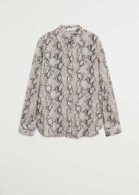 Printed flowy shirt