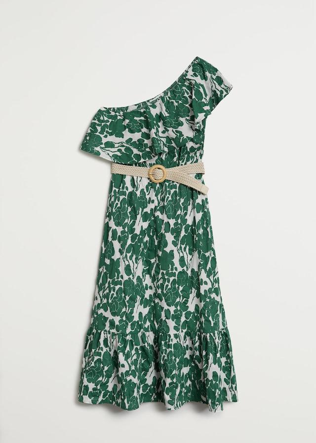 Frill cotton dress