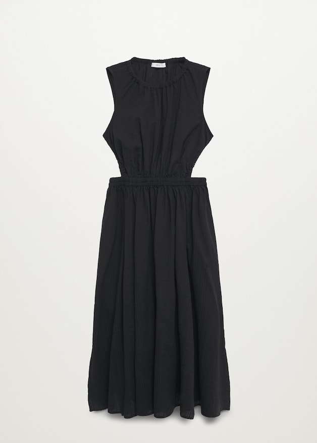 Vent cotton dress