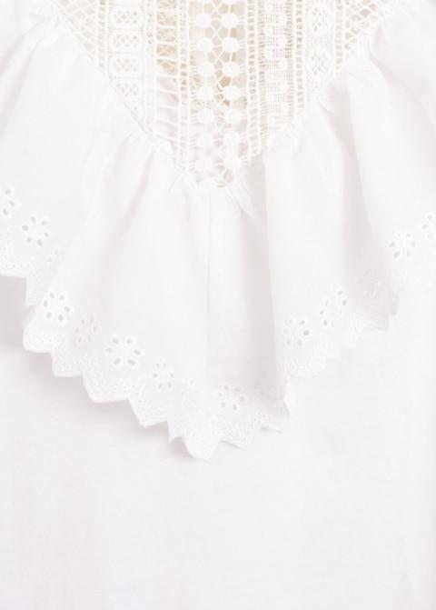 Ruffle cropped top