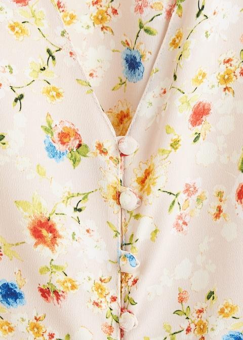 Bow cropped blouse