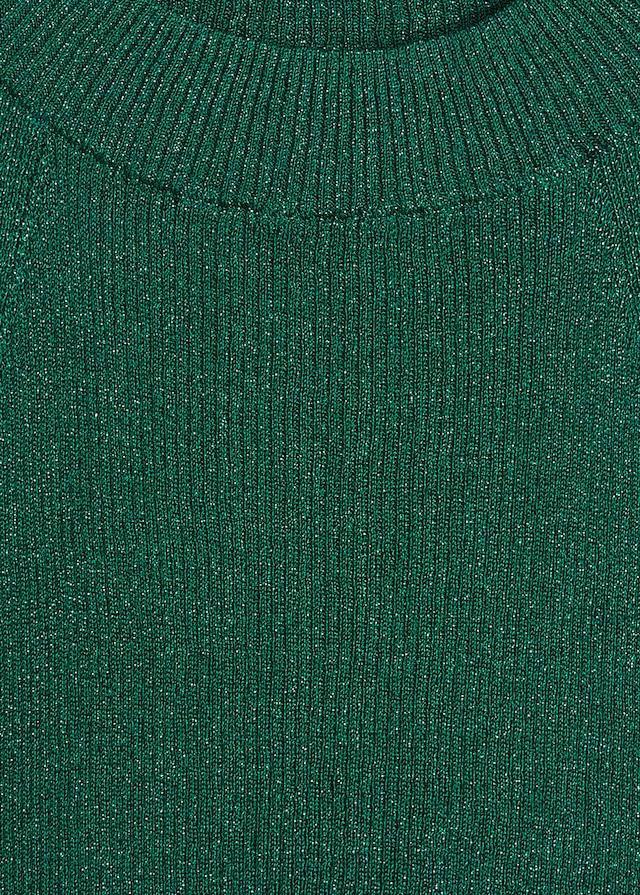 Metallic ribbed top
