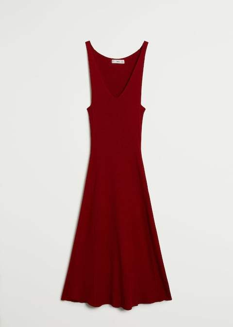 Ribbed midi dress