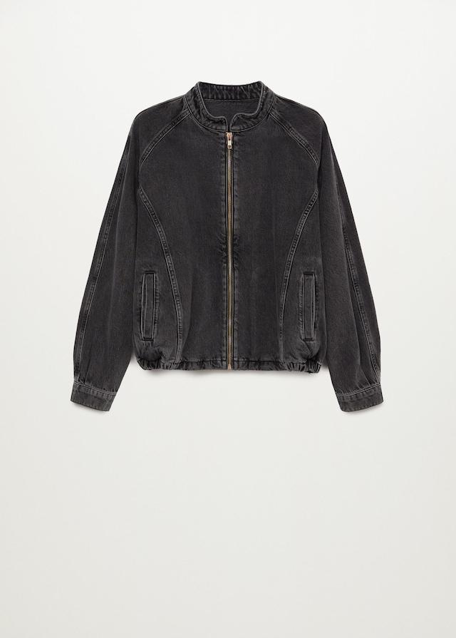 Denim bomber jacket