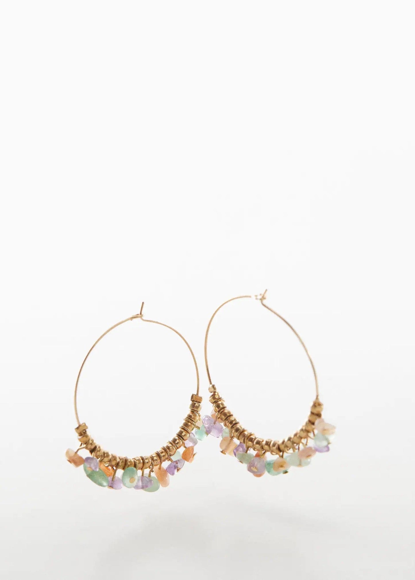 Bead loop earrings