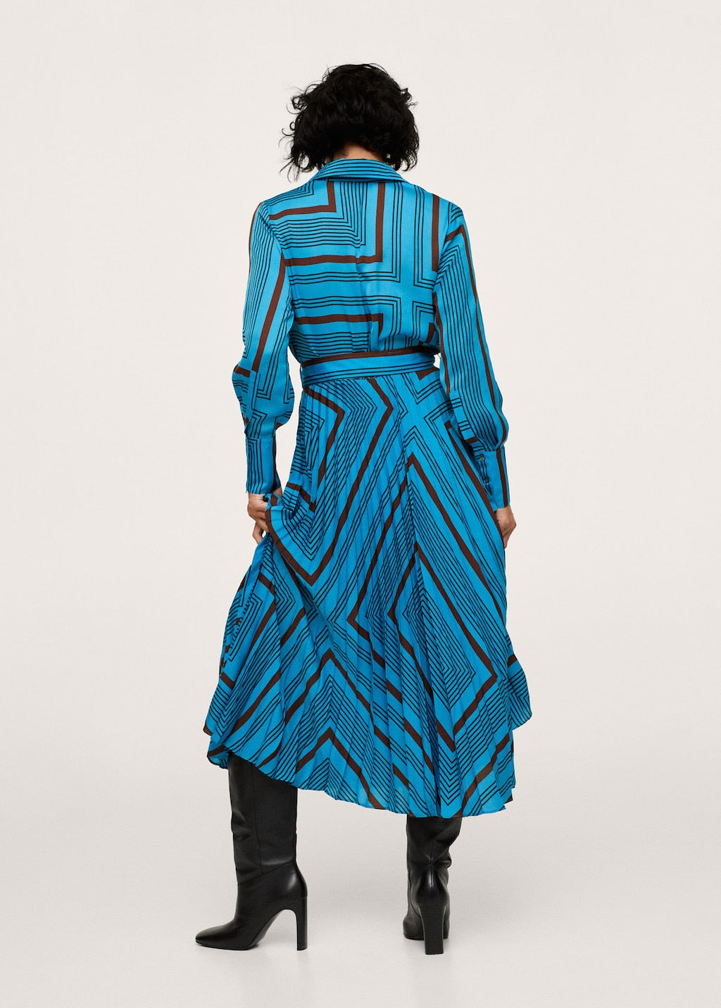Striped midi dress