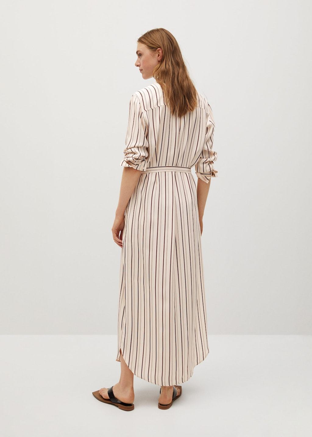 Striped shirt dress