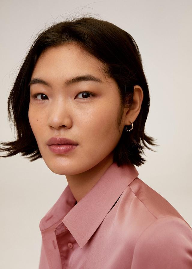 Satin pocket shirt