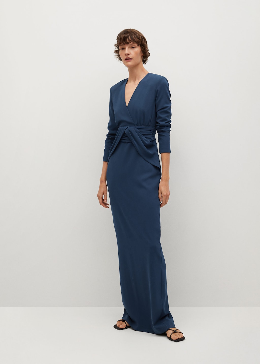 Pleated detail dress