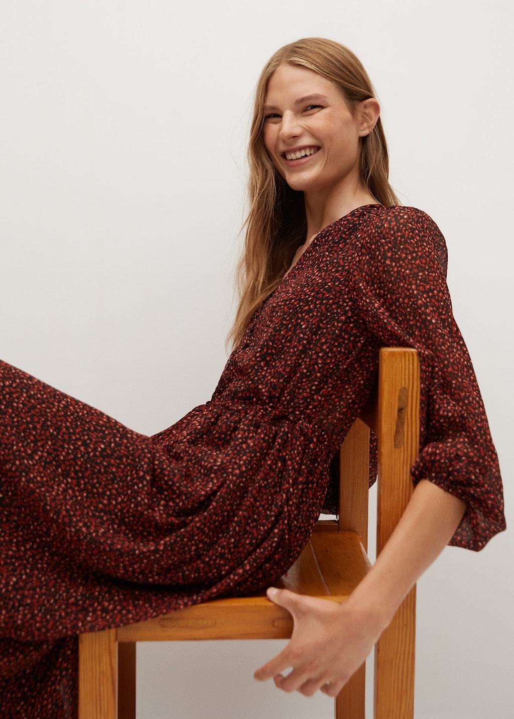 Flowy printed dress