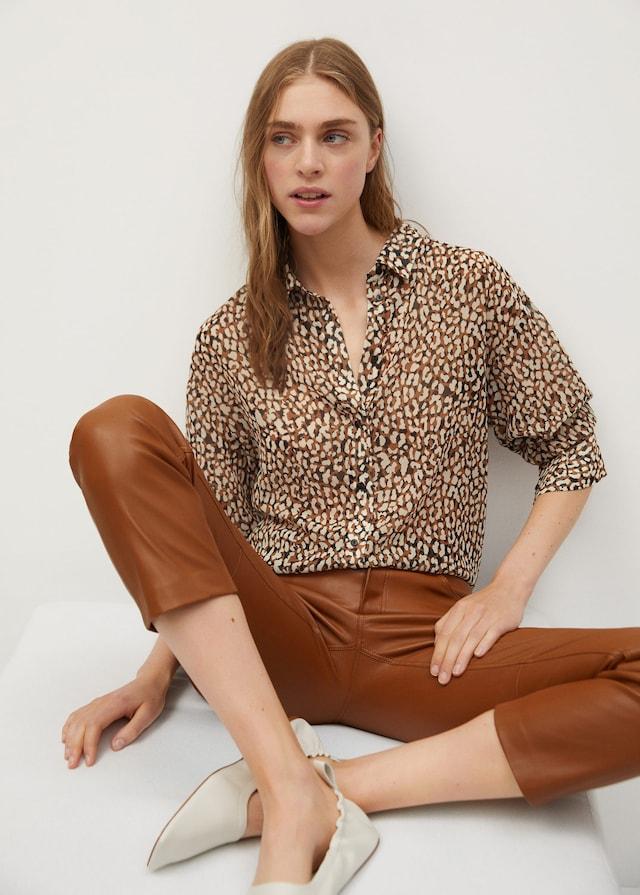 Printed flowy shirt