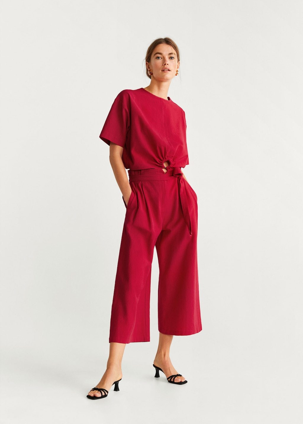 Ring cotton blouse