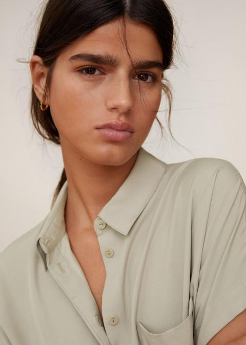 Pocket modal shirt