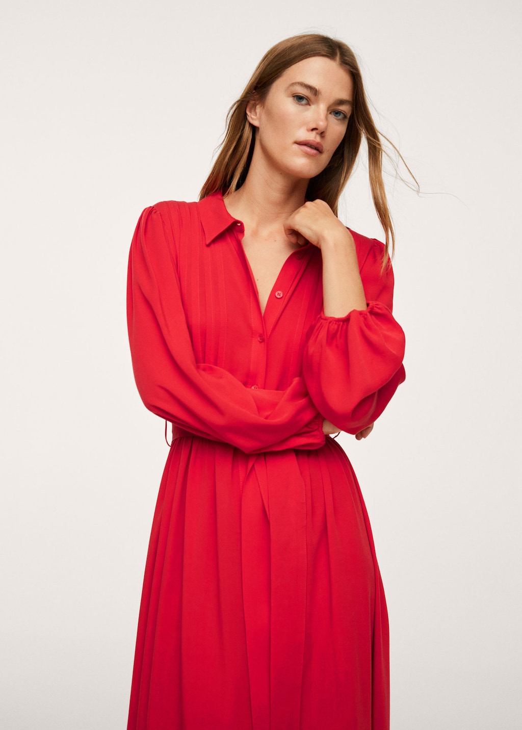 Lyocell pleated dress