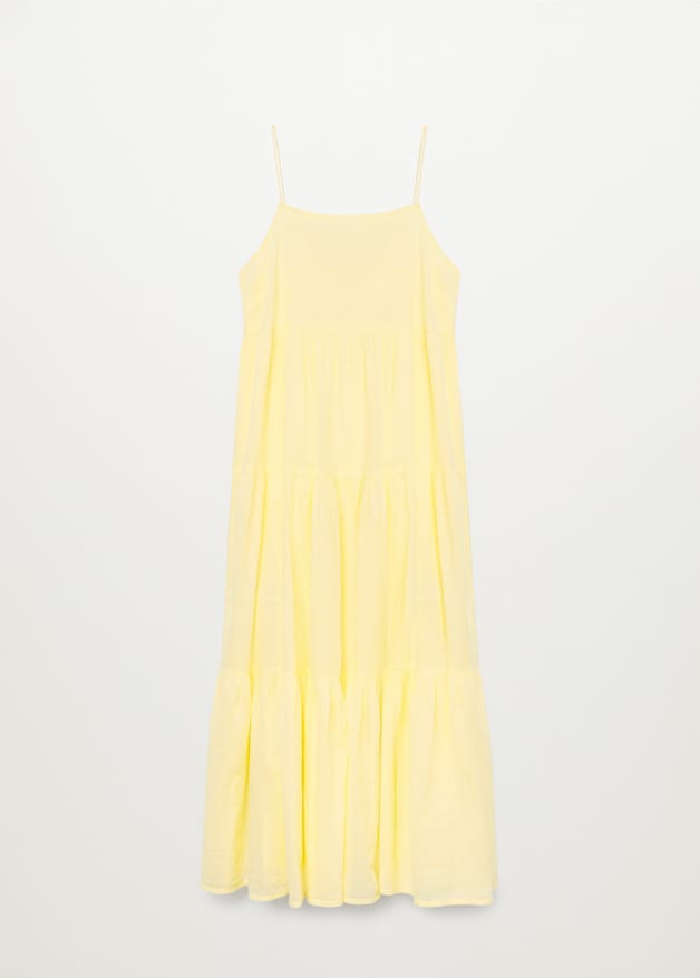 Frill cotton dress