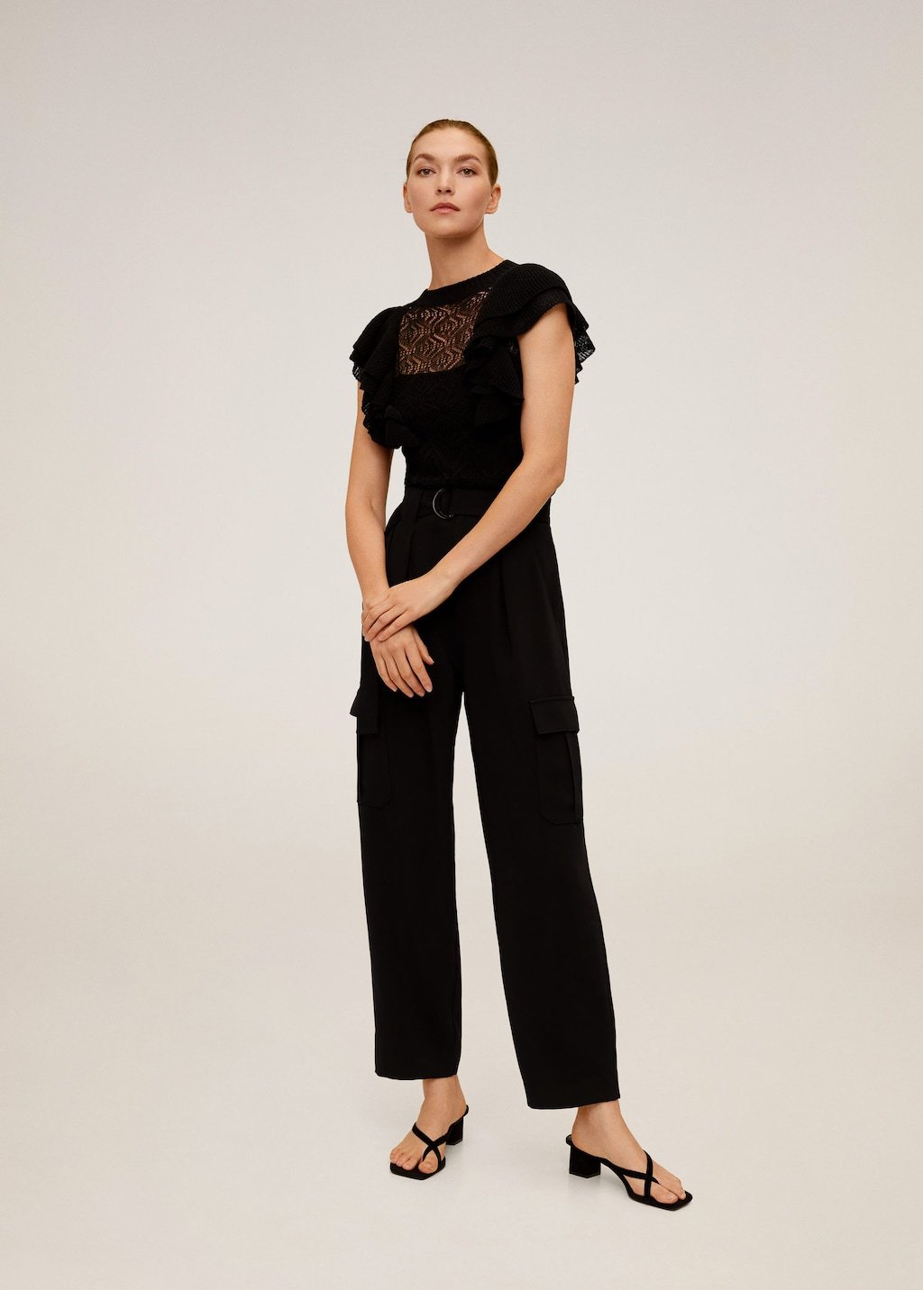 Ruffles lace top