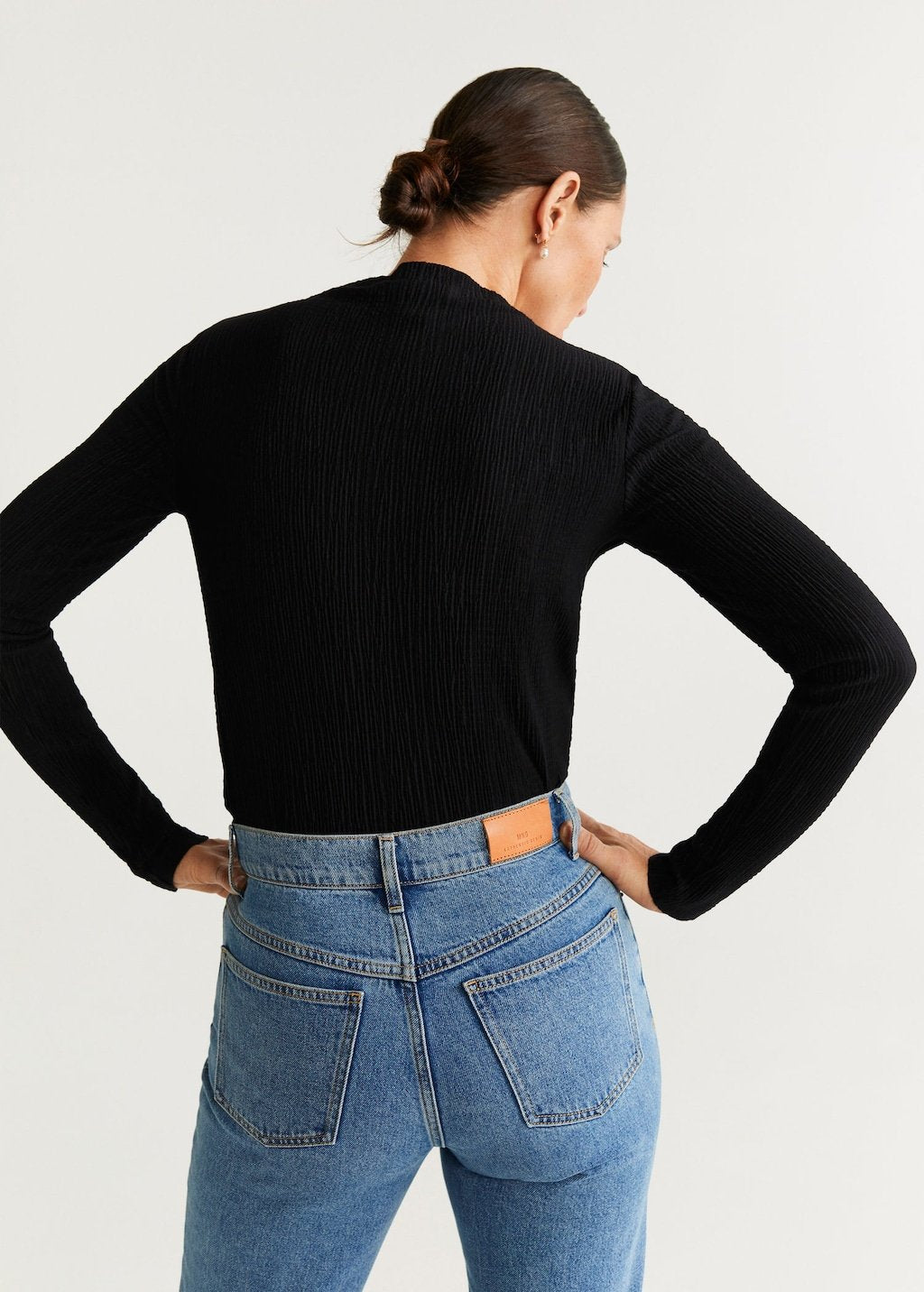 Pleated T-shirt