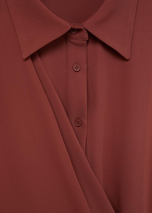 Wrap shirt dress