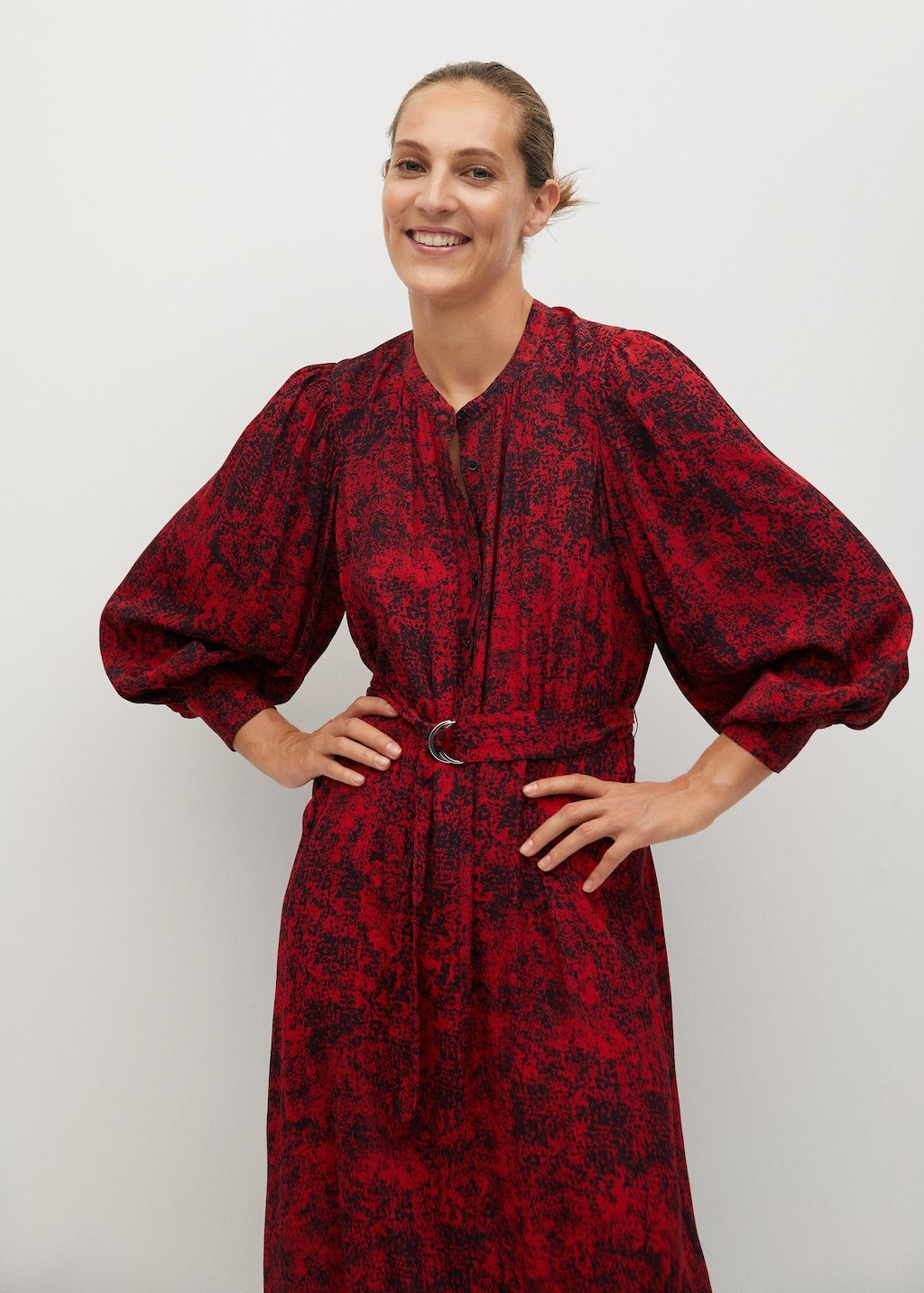 Flowy printed dress
