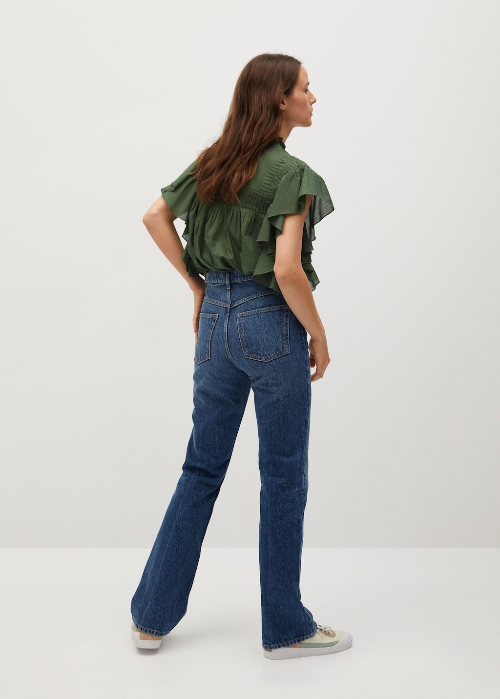 Ruffled cotton top