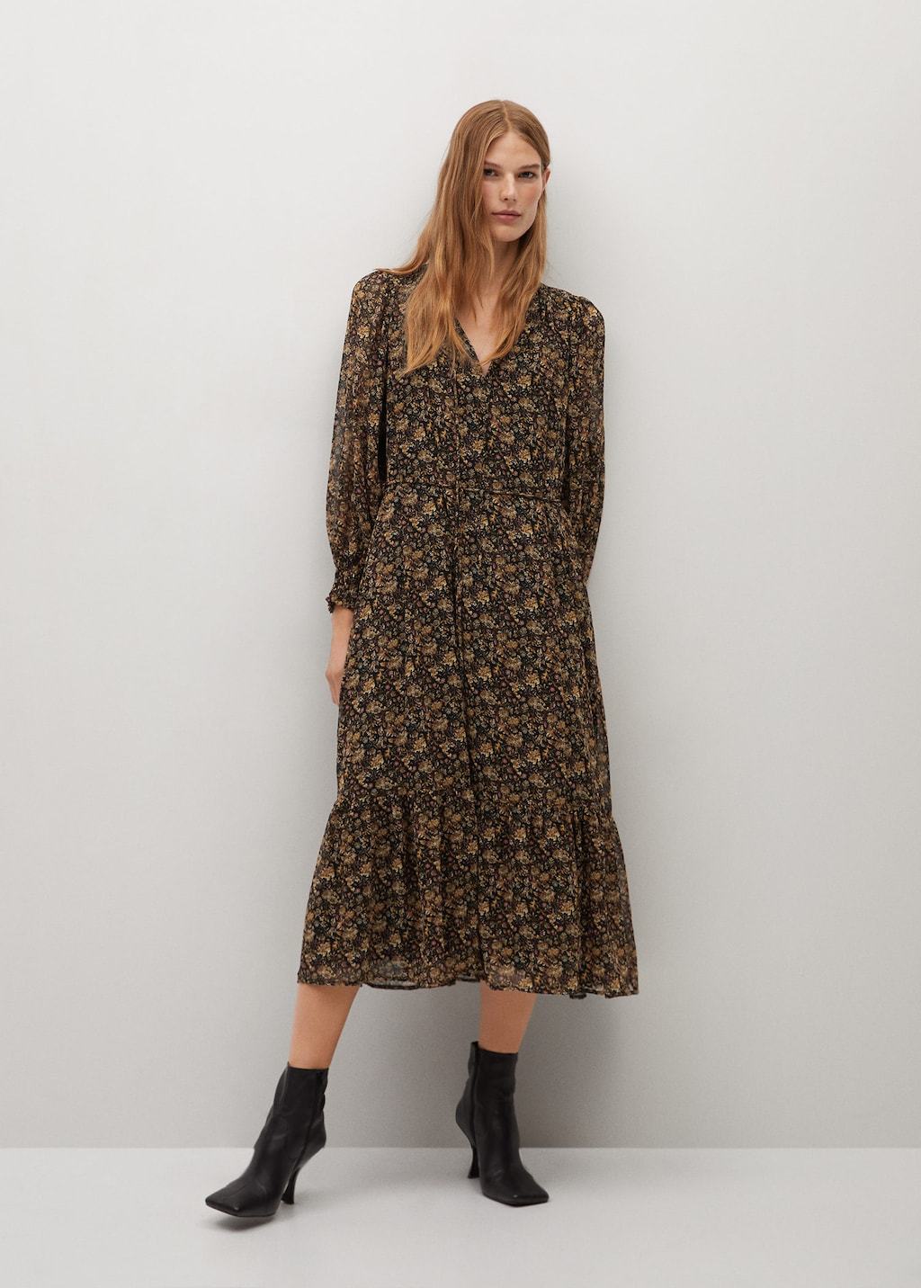 Printed long dress