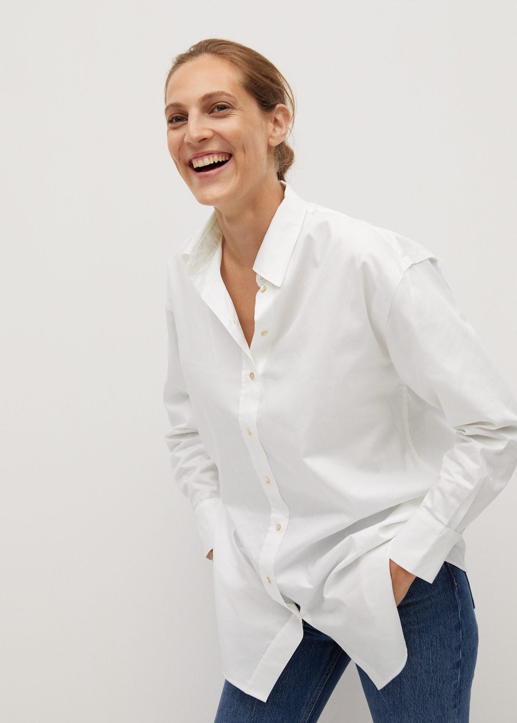 Oversize cotton shirt